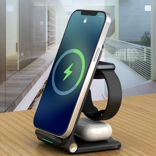 Foldable 3-in-1 Wireless Charging Stand